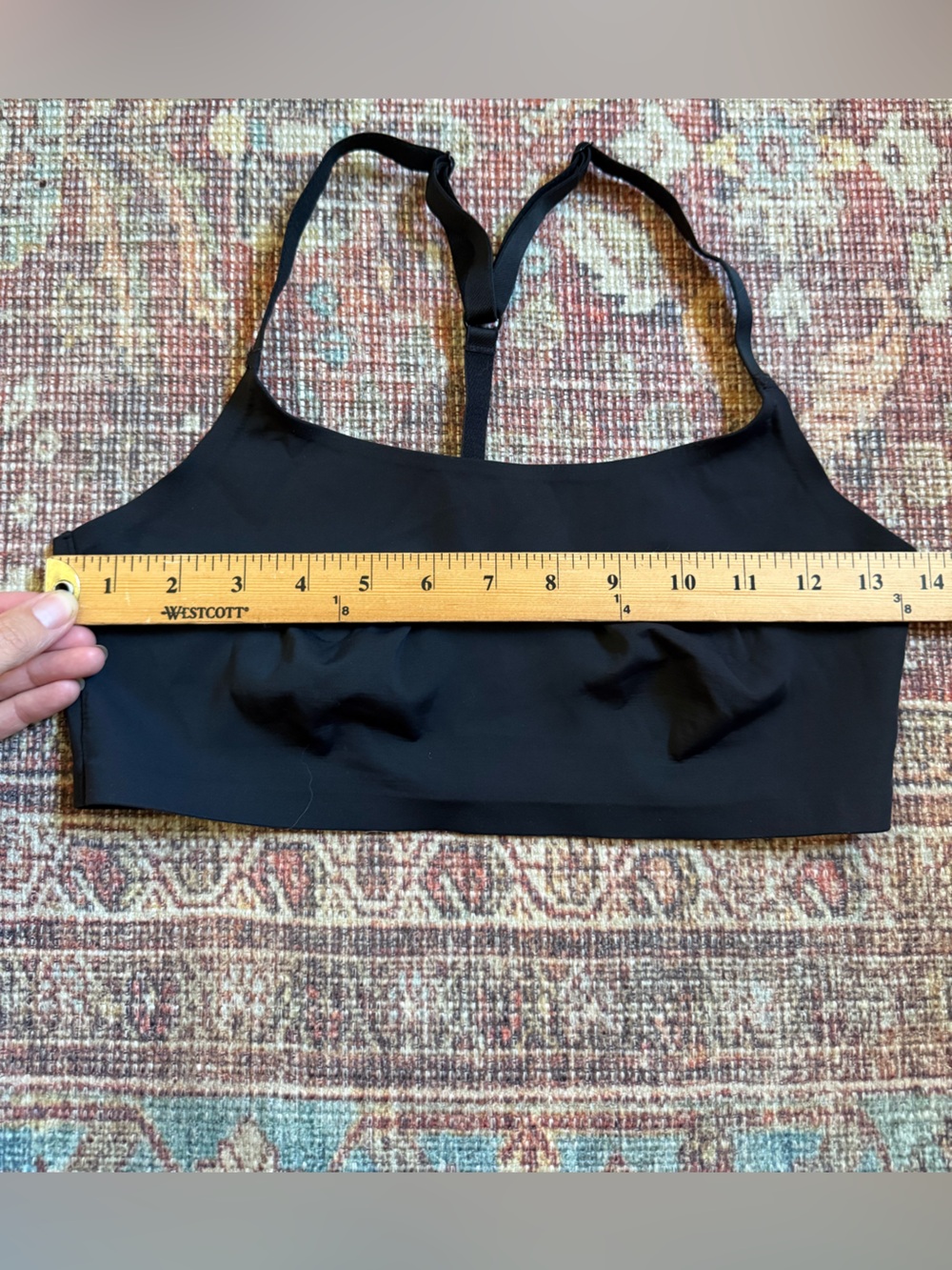 Auden Unlined Medium Black Seamless Racerback Bralette - Women Intimates - Picture 3 of 5